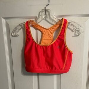 Champion Coral Sports Bra with Orange Trim